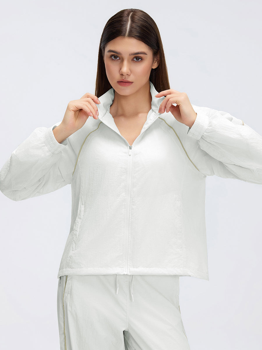 WindFlow Cropped Track Jacket