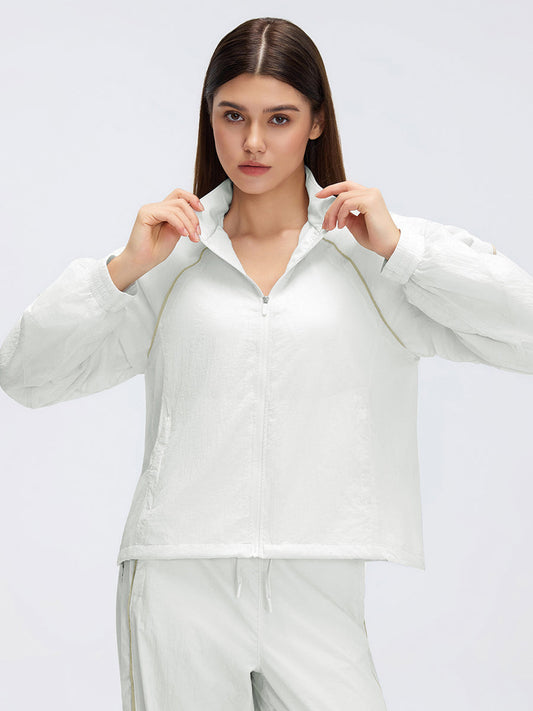 WindFlow Cropped Track Jacket
