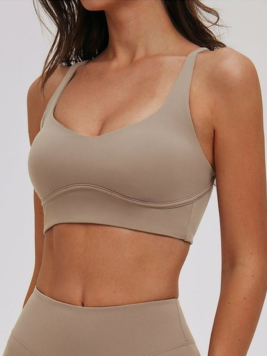 Brushed Halter Bra
