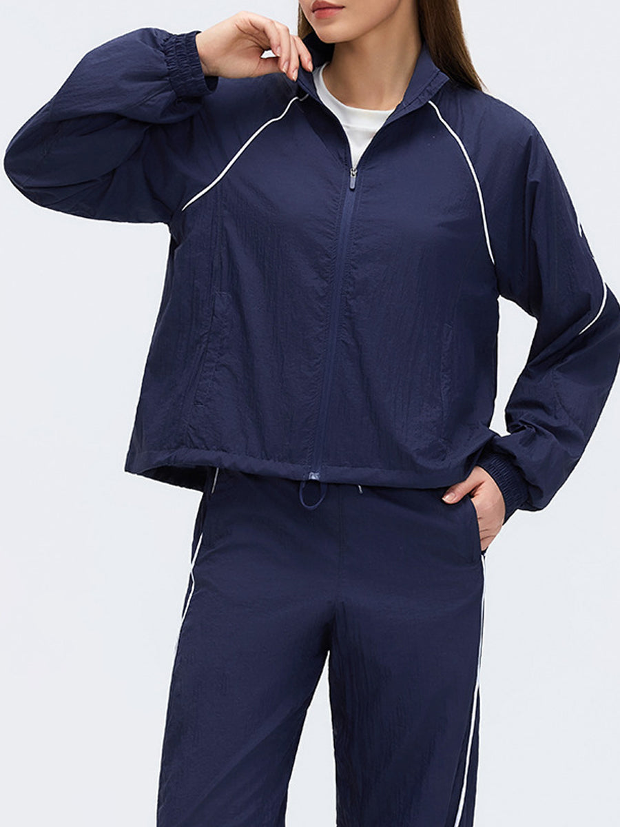 WindFlow Cropped Track Jacket