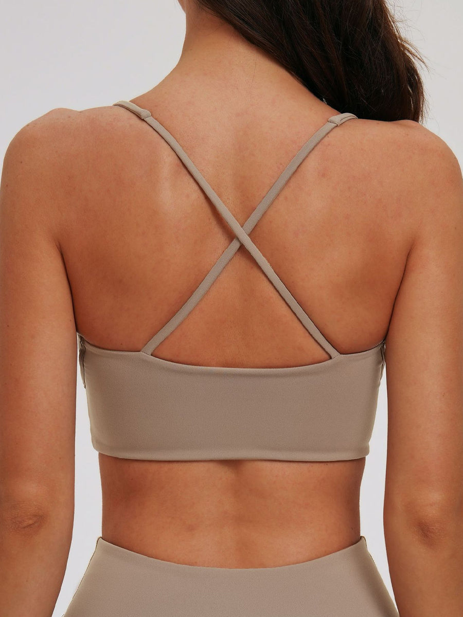 Brushed Halter Bra