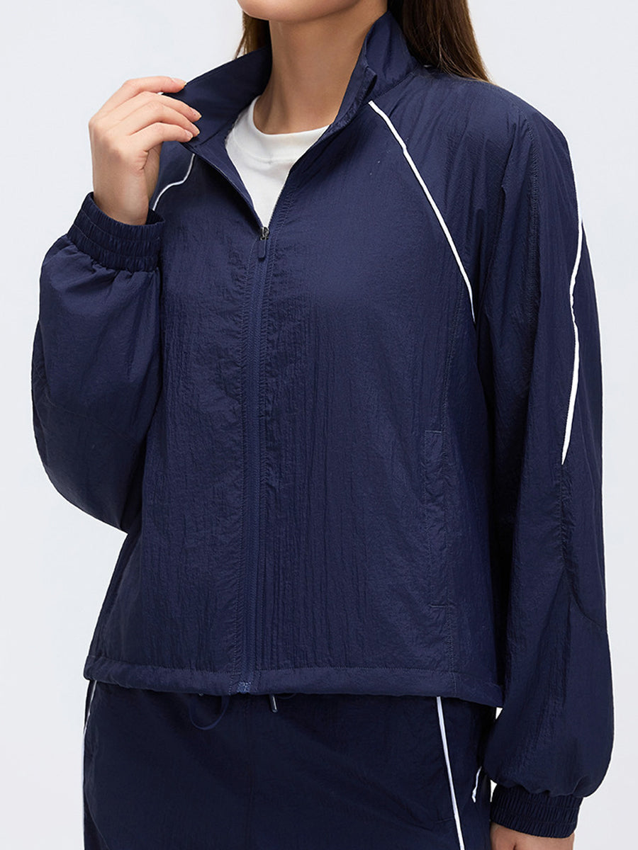 WindFlow Cropped Track Jacket