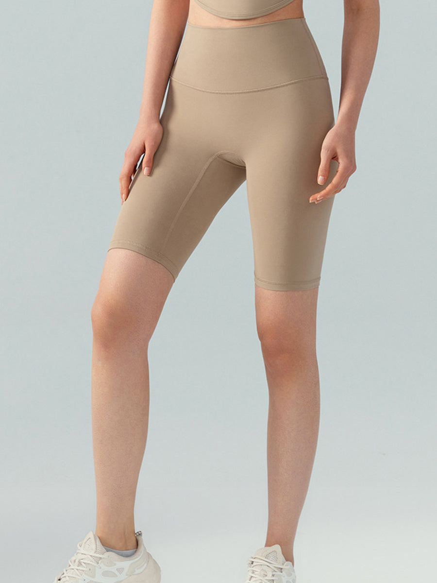 Lycra Bare-Fit High-Waist Peach-Butt Bike Shorts